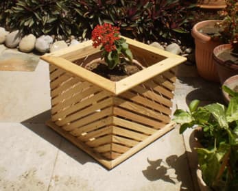 Garden Trellis with Planters