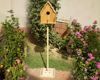 Bird House With Pedestal